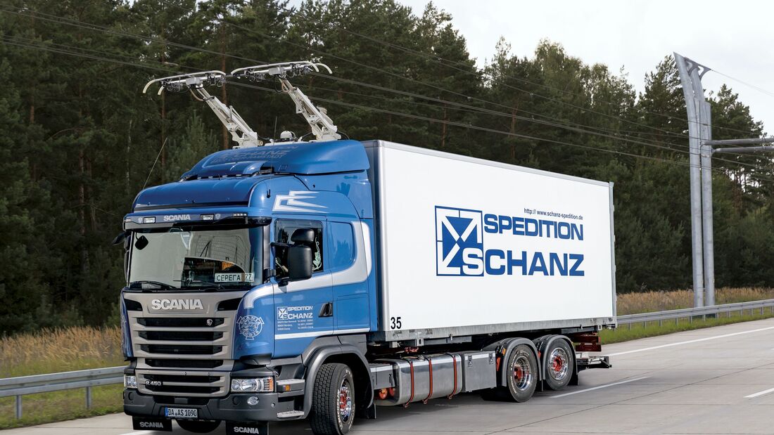 Siemens und Scania forschen gemeinsam am elektrifizierten Straßengüterverkehr / Siemens and Scania are conducting joint research into the electrification of road freight traffic
