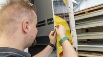 Signal-Reklame Beklebung von Renault Trucks