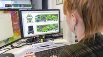 Signal-Reklame Beklebung von Renault Trucks