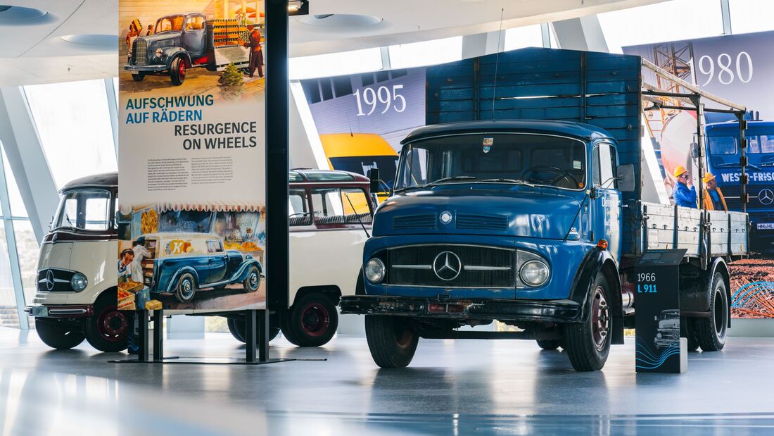 Sonderausstellung „130 Jahre Nutzfahrzeuge“ im Mercedes-Benz Museum ab 28. Juni 2026Special exhibition “130 Years of Commercial Vehicles” at the Mercedes-Benz Museum from 28 June 2026