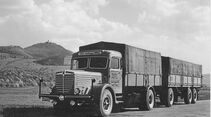 Spedition Diez Büssing 1946 Burg Teck schwarz-weiß