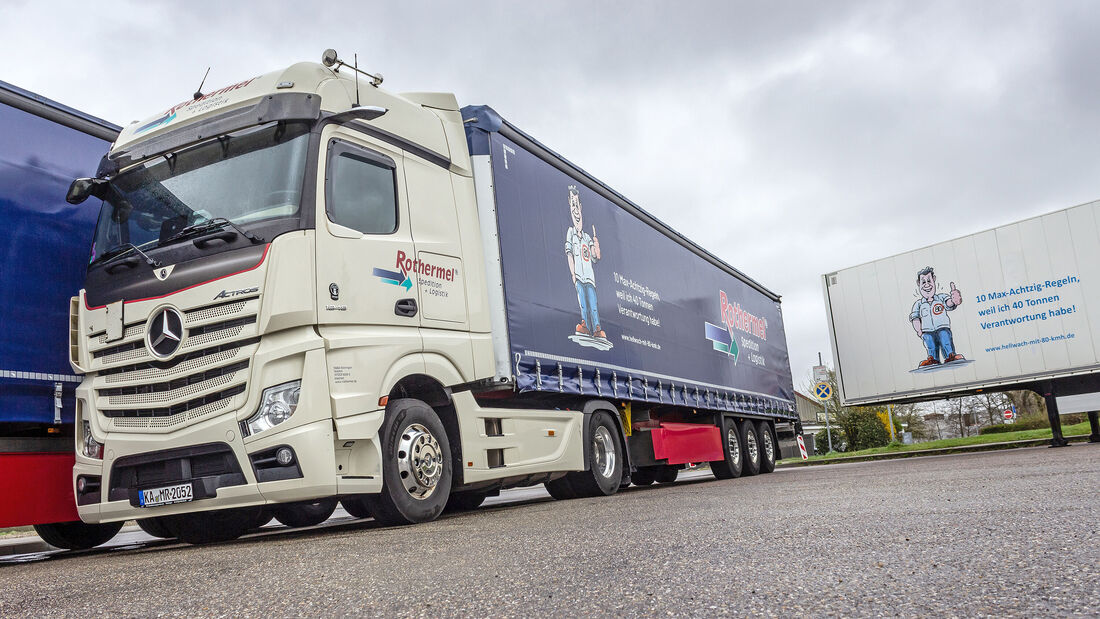Spedition Rothermel Max Achtzig Hellwach mit 80 km/h Trailer Auflieger 2023