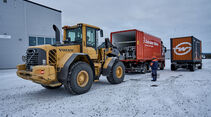 Spezialtransport von Gebrüder Weiss nach Kiruna für die Swedish Space Corporation 