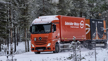 Spezialtransport von Gebrüder Weiss nach Kiruna für die Swedish Space Corporation