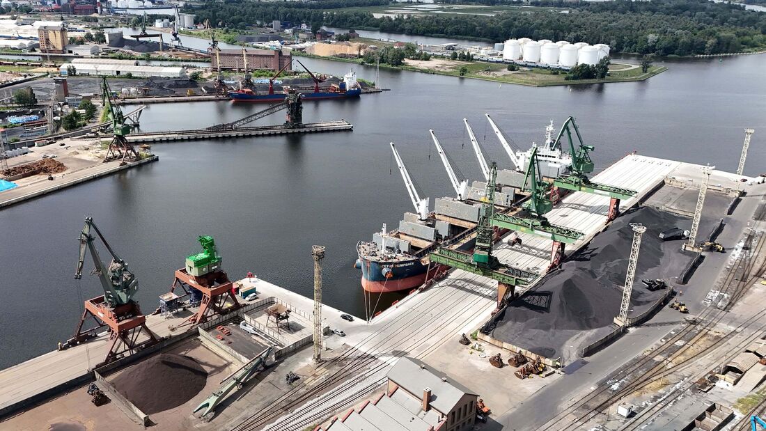 Standort von Bulk Cargo am Hafen Szczecin in Polen
