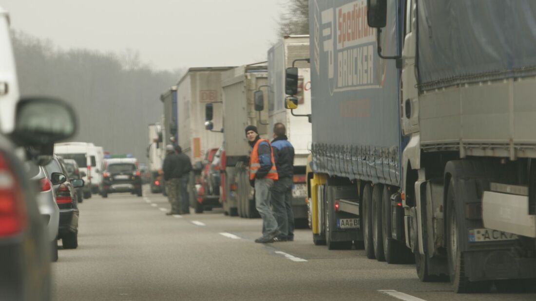 Stau Autobahn