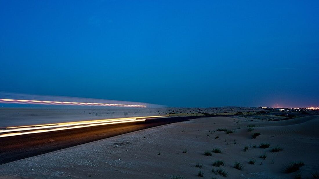 Straße in Saudi Arabien
