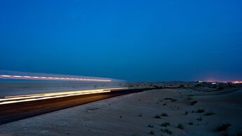 Straße in Saudi Arabien