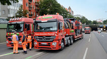 Straßenbau Fräse Asphalt, Mercedes Actros, Fräsen, Schneiden, Räumen, Fräsdienst