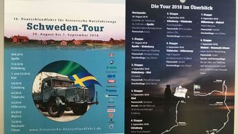 Strecke der Schweden Tour