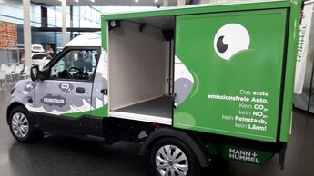 StreetScooter mit Filtern von Mann+Hummel.