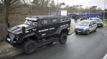 Streikende LKW-Fahrer