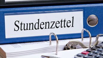Stundenzettel, MiLoG, Mindestlohn, Ordner, Abrechnung, 