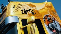Supertruck FERNFAHRER 03-2011, Scania R 500 Tiger von Juha Ristimaa aus Finnland, Fahrert�r, Spiegel, Airbrush  