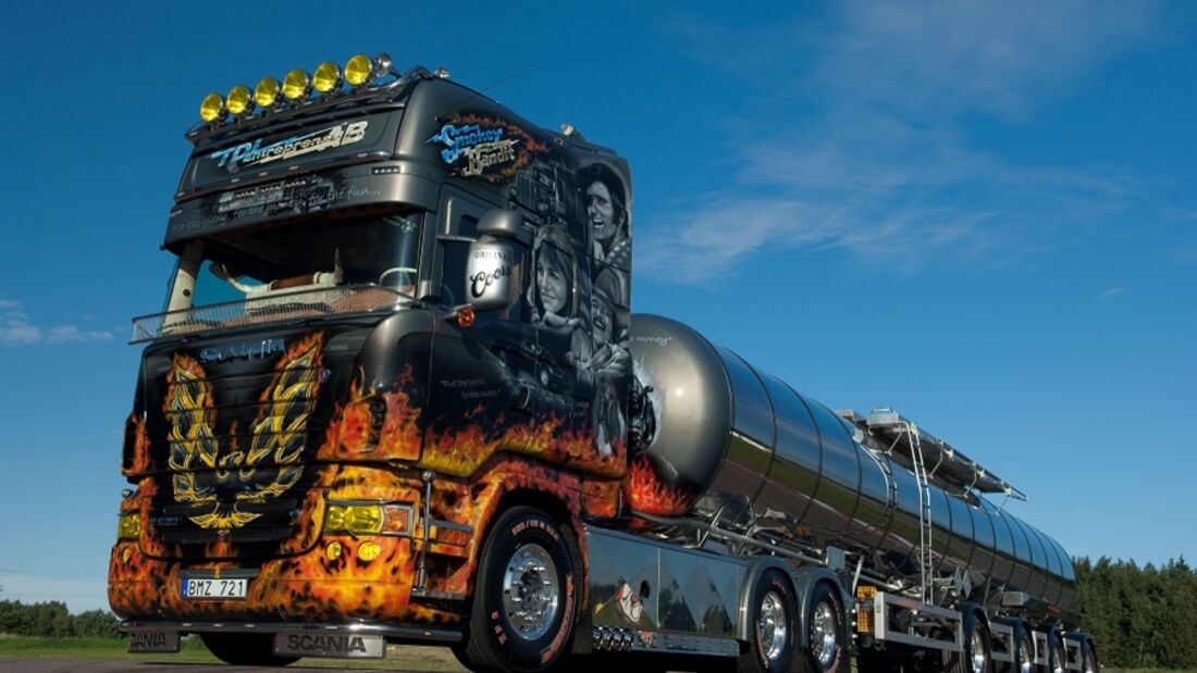 Supertruck FERNFAHRER 09-2010, Scania R 620 Smokey and the Bandit von Tommy Nilsson, Truck