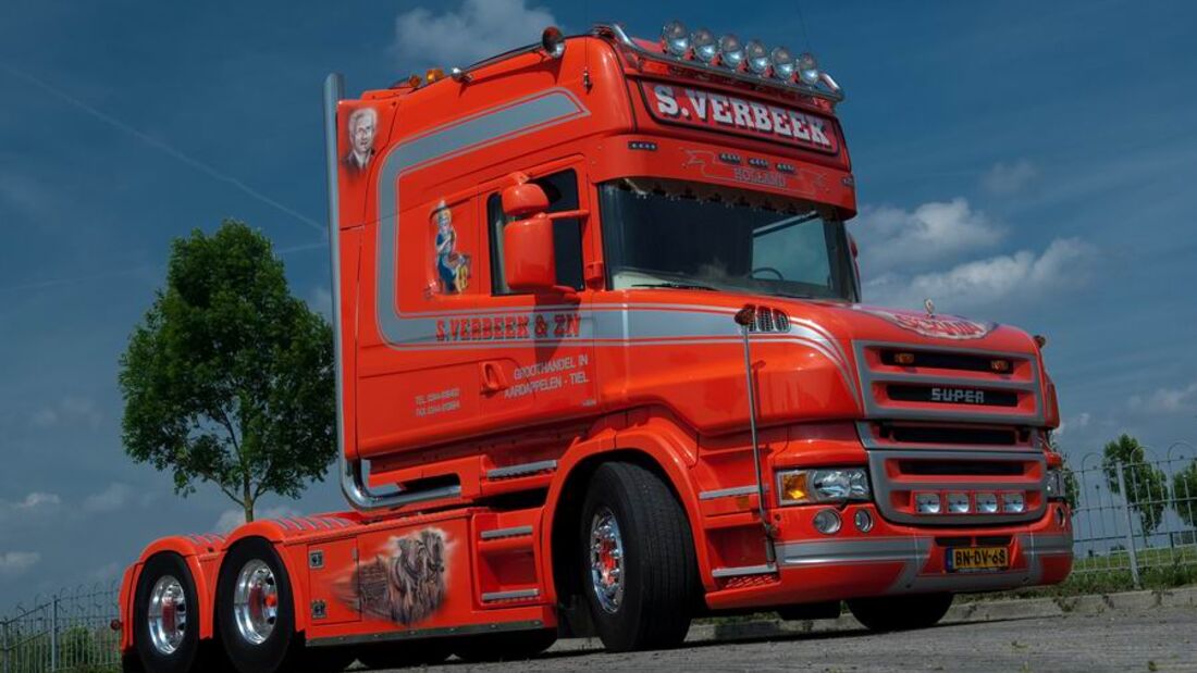 Supertruck FERNFAHRER 12-2010, Scania T 164 Torpedo von Chris Verbeek aus Holland, Truck