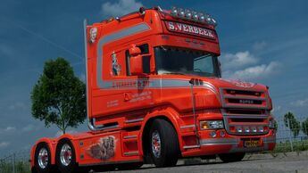 Supertruck FERNFAHRER 12-2010, Scania T 164 Torpedo von Chris Verbeek aus Holland, Truck