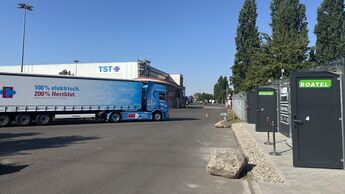 TST hat für Fahrer am Logistikstandort in Gimbsheim (Rheinland-Pfalz) vier Mini-Hotels für Lkw-Fahrer geschaffen.