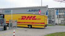 Teardrop-Trailer, DHL, Airbus