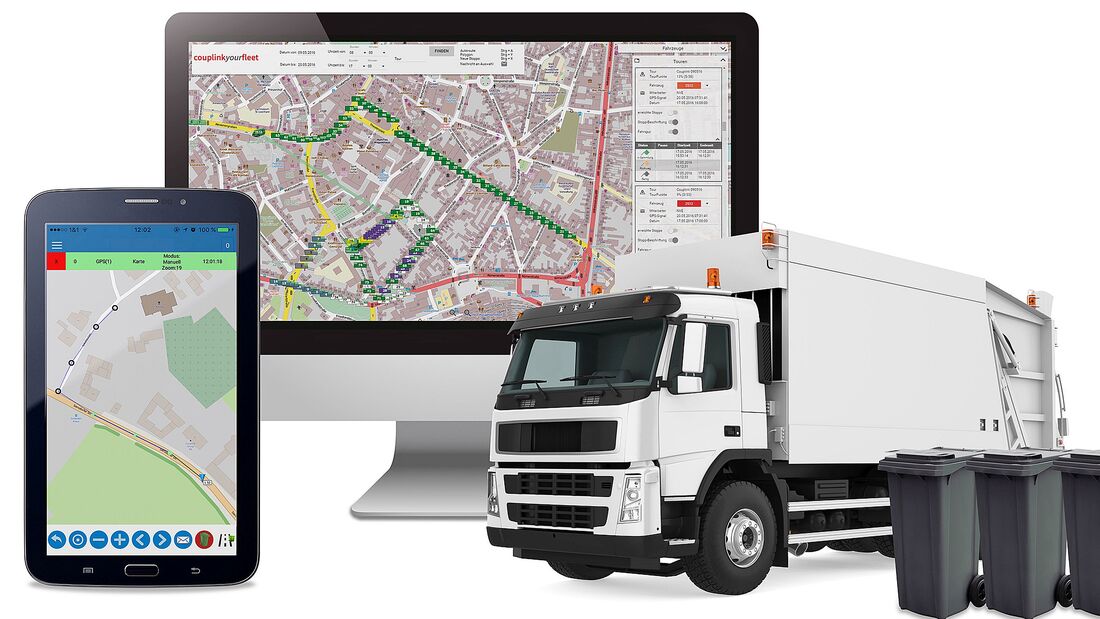 Telematik von Couplink für Entsorger-Lkw