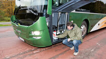 Test, MAN, Lion’s Regio C, Linienbus, Überlandbus, Reisebus, Serviceklappe, Bug, Reserverad, Wassertank