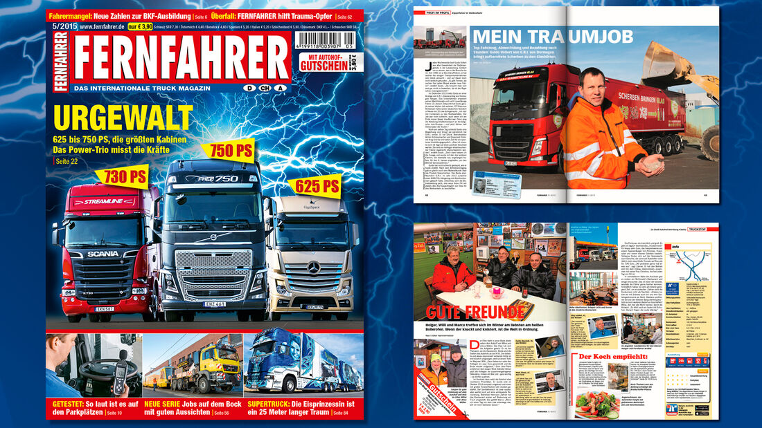 Titelmontage FERNFAHRER Ausgabe 05/2015