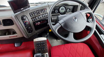 Tractomas TR 8x8 D75, Cockpit, Schaltzentrale, Monitor, Bordkamera