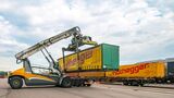 Trailer der Nothegger Transport Logistik GmbH im internationalen Güterverkehr im Kombinierten Verkehr