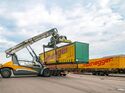 Trailer der Nothegger Transport Logistik GmbH im internationalen Güterverkehr im Kombinierten Verkehr