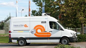 Trans-o-flex-Transporter im neuen Corporate Design