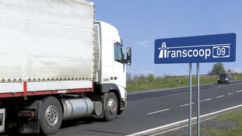 Transcoop, Autobahn, Verkehrsschild