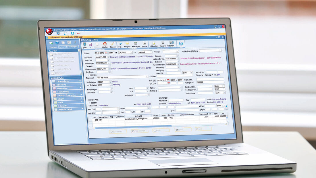 Transport-Management-Systems Disponent plus 