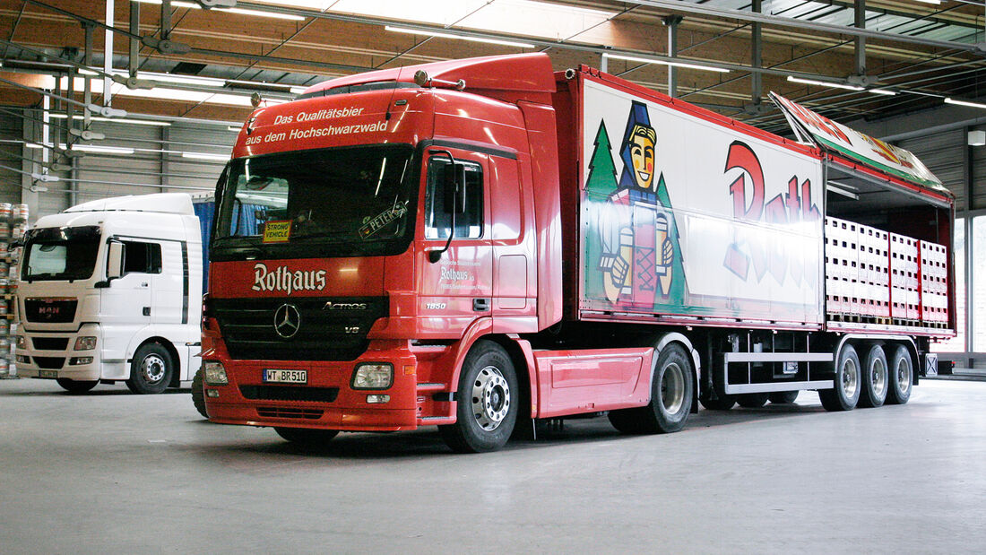 Transport des Bieres, Brauerei Rothaus 