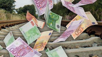 Trassenpreise, Geld, Schiene, Geldscheine