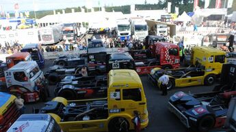 Truck-Grand-Prix, Truck Race, Lkw, Parc fermé