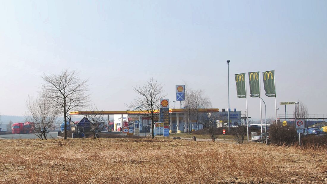 Truckstop, Autohof Holzland, A 2, Auáenansicht