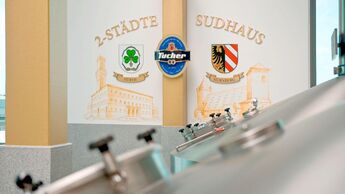 Tucher ist als Teil der Radeberger Gruppe zugleich auch die Abholrampe Süd-Ost