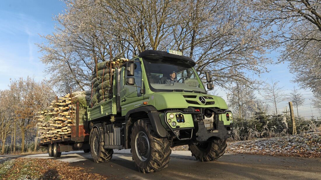 Tuckjob Weihnachtsbaum-Fahrer, Unimog Geräteträger, FF 1/2018.