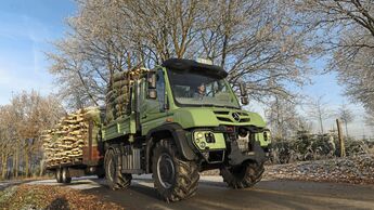 Tuckjob Weihnachtsbaum-Fahrer, Unimog Geräteträger, FF 1/2018.