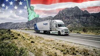 US Truck Freightliner New York Freiheitsstatue Krone trans aktuell