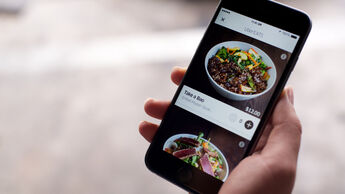 UberEats App zum Bestellen von Essen.