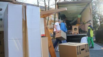 Umzug, Transporter, Kartons, Spedition