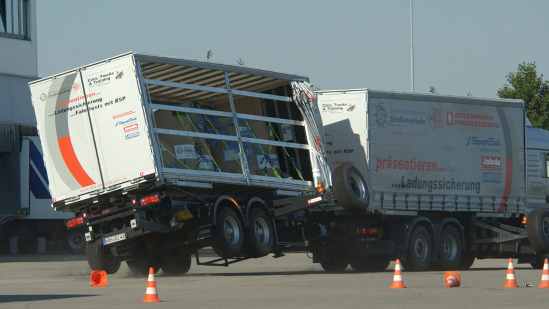 Unfallprävention, Ladungssicherung, Spanset
