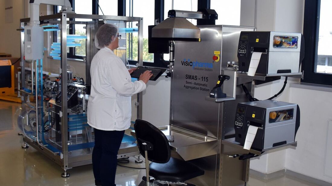 Unitax, Pharmalogistik, Serialisierungsstation