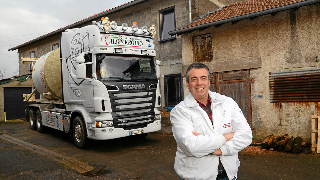 Unterwegs mit Wechselsilos, Scania, Krotten