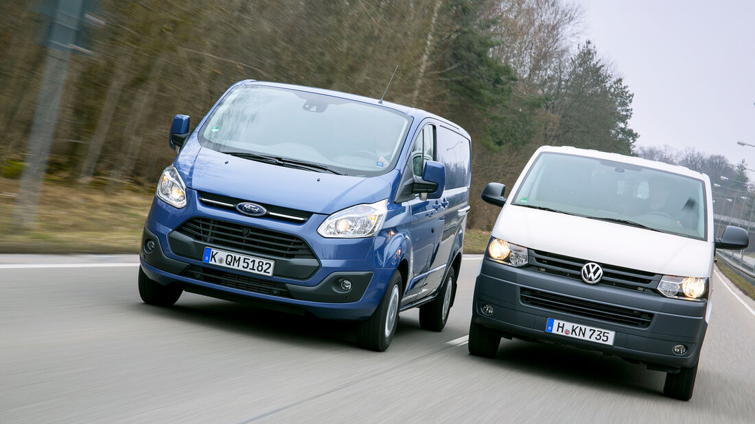 VW T5 gegen Ford Transit Custom