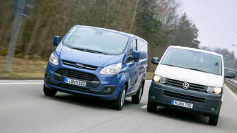 VW T5 gegen Ford Transit Custom