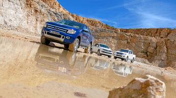 Vergleichstest, Ford Ranger, VW Amarok, Toyota Hilux