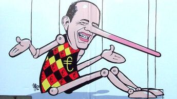 Verkehrsminister als Pinocchio
