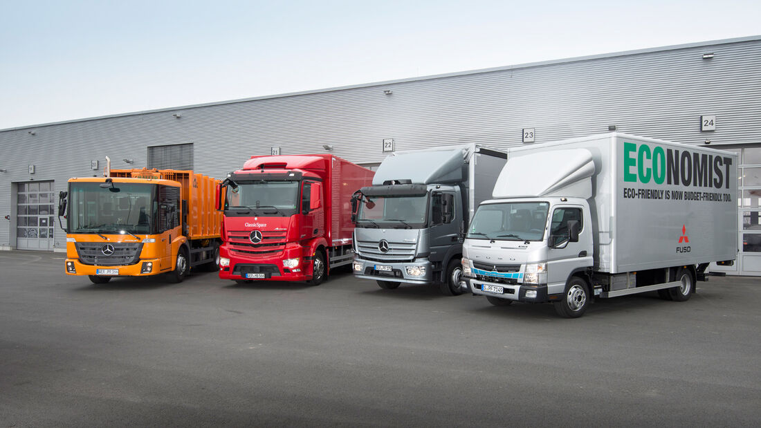 Verteiler-Lkw von Mercedes, Flotte